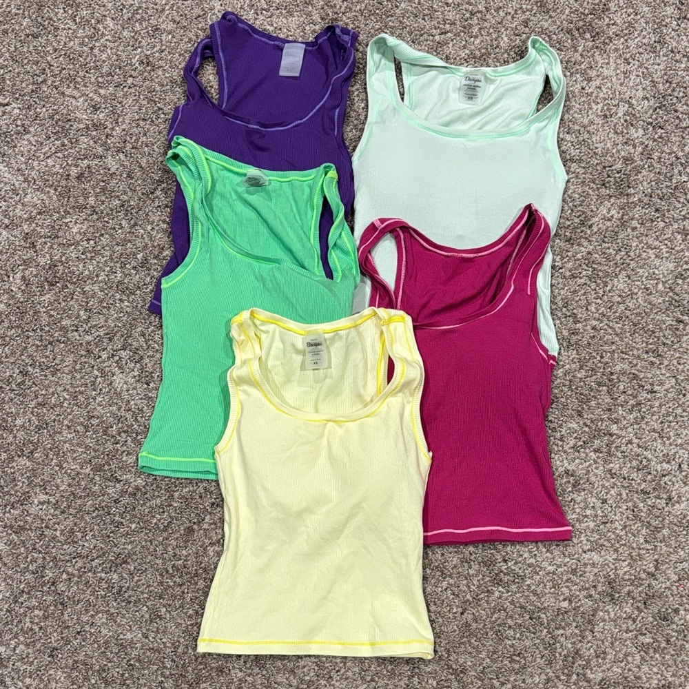 Women's Multicolor Tank Top Set